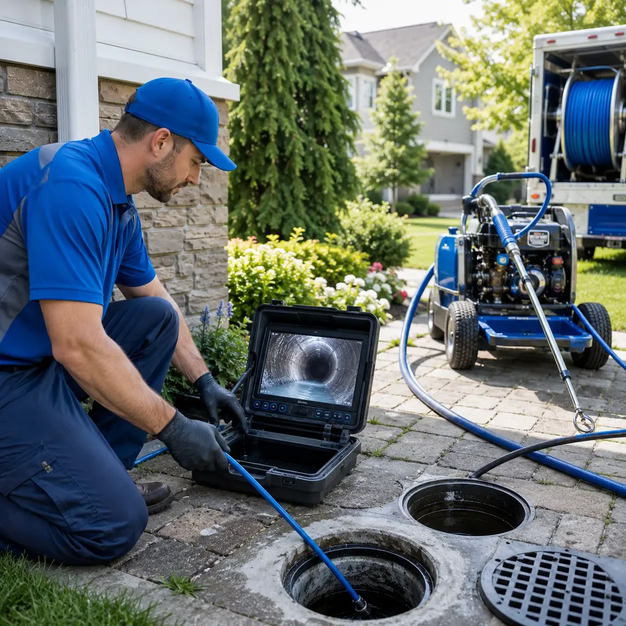 Outdoor drain cleaning professionals serving Haddam, CT